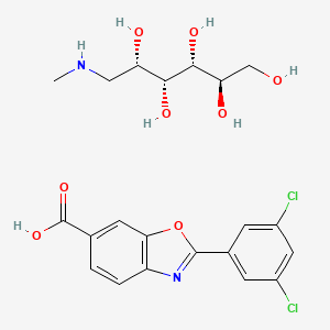 molecular formula C21H24Cl2N2O8 B1681875 Tafamidis Meglumine CAS No. 951395-08-7