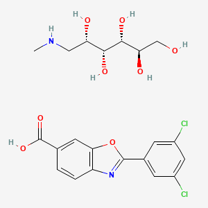 molecular formula C21H24Cl2N2O8 B1681875 Tafamidis meglumine CAS No. 951395-08-7