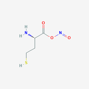 molecular formula C4H8N2O3S B1681893 s-Nitroso-l-homocysteine CAS No. 139427-42-2