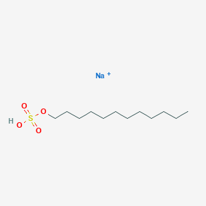 molecular formula C12H25O4S.Na<br>C12H26NaO4S+ B1681900 Sodium dodecyl sulfate CAS No. 151-21-3