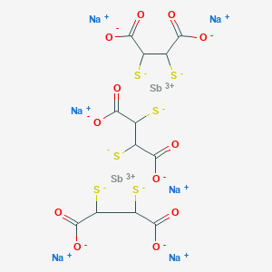 molecular formula C12H6Na6O12S6Sb2 B1681902 Hexasodium;antimony(3+);2,3-disulfidobutanedioate CAS No. 3064-61-7