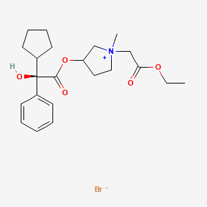 molecular formula C22H32BrNO5 B1681908 Sofpironium Bromide CAS No. 1628106-94-4