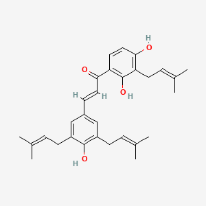 molecular formula C30H36O4 B1681916 Sophoradin CAS No. 23057-54-7