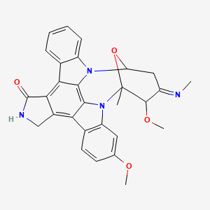 3,24-Dimethoxy-2-methyl-4-methylimino-29-oxa-1,7,17-triazaoctacyclo[12.12.2.12,6.07,28.08,13.015,19.020,27.021,26]nonacosa-8,10,12,14,19,21(26),22,24,27-nonaen-16-one