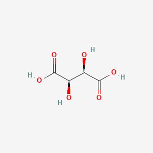 molecular formula C4H6O6<br>C4H6O6<br>COOH(CHOH)2COOH B1681933 L-Tartaric acid CAS No. 87-69-4