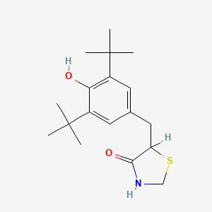molecular formula C18H27NO2S B1681938 Tazofelone CAS No. 136433-51-7