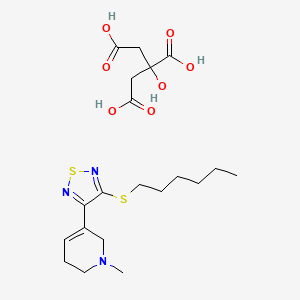 molecular formula C20H31N3O7S2 B1681939 Tazomeline citrate CAS No. 175615-45-9