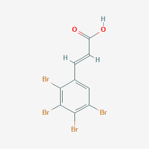molecular formula C9H4Br4O2 B1681943 (E)-3-(2,3,4,5-四溴苯基)丙烯酸 CAS No. 934358-00-6