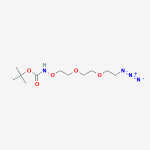 molecular formula C11H22N4O5 B1681947 t-Boc-氨基氧-PEG2-叠氮化物 CAS No. 252378-68-0