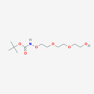 molecular formula C11H23NO6 B1681948 t-Boc-Aminooxy-PEG3-alcohol CAS No. 252378-66-8