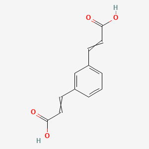 molecular formula C12H10O4 B1681955 3-[3-(2-Carboxyeth-1-EN-1-YL)phenyl]prop-2-enoic acid CAS No. 37710-81-9