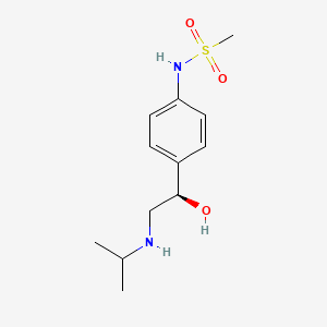 B1681962 Methanesulfonamide, N-(4-(1-hydroxy-2-((1-methylethyl)amino)ethyl)phenyl)-, (R)- CAS No. 30236-31-8