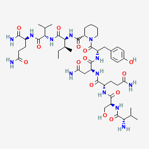 molecular formula C48H77N13O14 B1681970 SP-346 nonapeptide CAS No. 129083-62-1