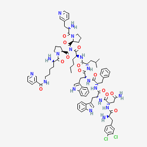 molecular formula C86H104Cl2N18O13 B1681974 spantide II CAS No. 129176-97-2
