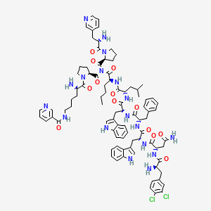 molecular formula C86H104Cl2N18O13 B1681974 Spantide II CAS No. 129176-97-2