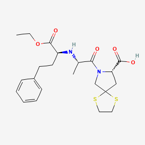 molecular formula C22H30N2O5S2 B1681985 Spirapril CAS No. 83647-97-6
