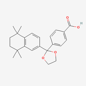 molecular formula C24H28O4 B1681990 SR11237 CAS No. 146670-40-8