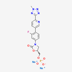 molecular formula C17H14FN6Na2O6P B1681999 Tedizolid phosphate disodium salt CAS No. 856867-39-5