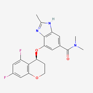 molecular formula C20H19F2N3O3 B1682004 Tegoprazan CAS No. 942195-55-3