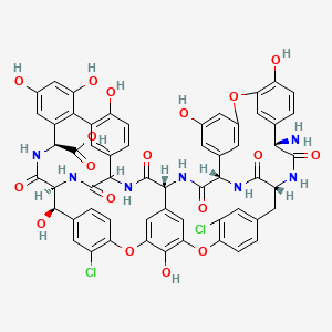 molecular formula C58H45Cl2N7O18 B1682007 Teicoplanin aglycone CAS No. 89139-42-4