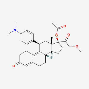 molecular formula C31H39NO5 B1682009 Telapristone acetate CAS No. 198414-31-2