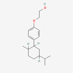 molecular formula C18H28O2 B1682026 2-[4-(2-Methyl-5-propan-2-ylcyclohexyl)phenoxy]ethanol CAS No. 38193-77-0