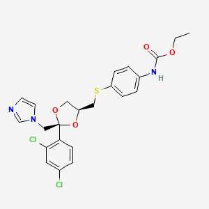 molecular formula C23H23Cl2N3O4S B1682035 Tubulozole CAS No. 84697-22-3