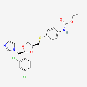 molecular formula C23H23Cl2N3O4S B1682035 Tubulozole HCl CAS No. 84697-22-3