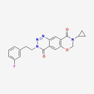 molecular formula C20H17FN4O3 B1682043 Tulrampator CAS No. 1038984-31-4