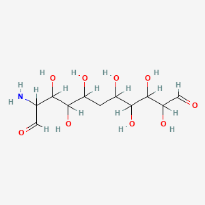 molecular formula C11H21NO9 B1682046 2-Amino-3,4,5,7,8,9,10-heptahydroxyundecanedial CAS No. 66054-53-3