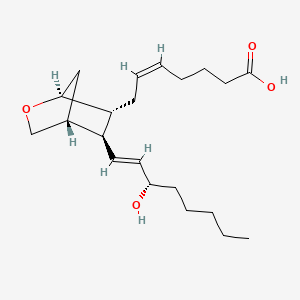 molecular formula C21H34O4 B1682052 9,11-二脱氧-9α,11α-环氧甲烷前列腺素 F2α CAS No. 56985-32-1