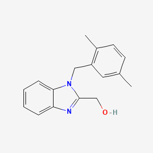 molecular formula C17H18N2O B1682057 [1-(2,5-dimethylbenzyl)-1H-benzimidazol-2-yl]methanol CAS No. 637324-45-9