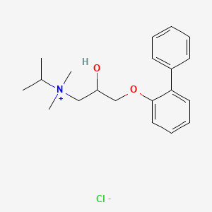 molecular formula C20H28ClNO2 B1682061 1-Dimethylisopropylamino-3-(2-phenylphenoxy)propan-2-ol chloride CAS No. 58520-98-2