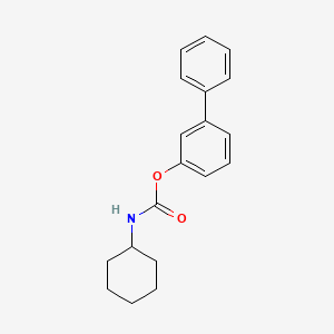B1682064 biphenyl-N-cyclopentyl-carbamate CAS No. 546141-07-5