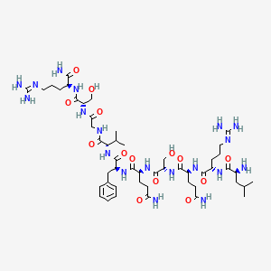 molecular formula C50H85N19O14 B1682067 Urechistachykinin I CAS No. 149097-03-0