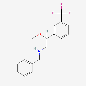 molecular formula C17H18F3NO B1682074 2-Methoxy-N-(phenylmethyl)-2-[3-(trifluoromethyl)phenyl]ethanamine CAS No. 3549-17-5