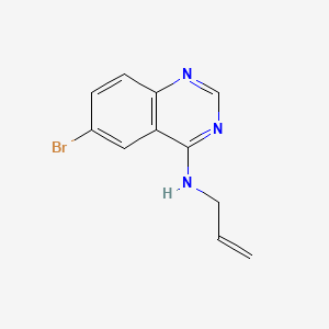 molecular formula C11H10BrN3 B1682090 6-溴-N-(丙-2-烯-1-基)喹唑啉-4-胺 CAS No. 307538-42-7