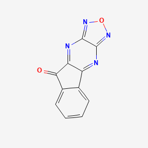 molecular formula C11H4N4O2 B1682091 9H-Indeno[1,2-b][1,2,5]oxadiazolo[3,4-E]pyrazin-9-one CAS No. 67200-34-4
