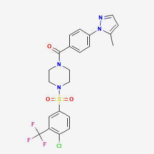 molecular formula C22H20ClF3N4O3S B1682094 Smurf1-IN-A01 