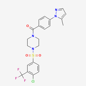 molecular formula C22H20ClF3N4O3S B1682094 Smurf1-IN-A01 CAS No. 1007647-73-5