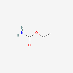molecular formula C3H7NO2<br>NH2COOC2H5<br>C3H7NO2 B1682113 Urethane CAS No. 51-79-6