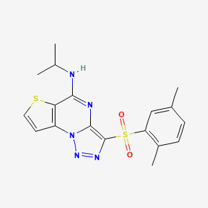 molecular formula C18H19N5O2S2 B1682120 UTA1inh-D1 CAS No. 892745-28-7