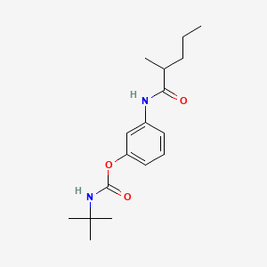 molecular formula C17H26N2O3 B1682136 N-(m-Hydroxyphenyl)-2-methylvaleramide tert-butylcarbamate CAS No. 17788-24-8