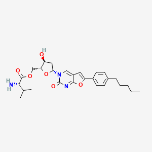molecular formula C27H35N3O6 B1682141 Valnivudine CAS No. 956483-02-6