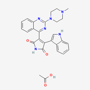 molecular formula C27H26N6O4 B1682159 Sotrastaurin acetate CAS No. 908351-31-5
