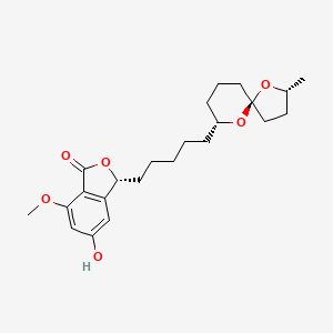 molecular formula C23H32O6 B1682166 Spirolaxine CAS No. 126382-01-2