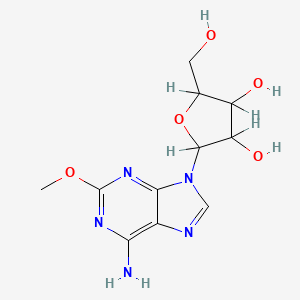 molecular formula C11H15N5O5 B1682177 Adenosine, 2-methoxy- CAS No. 24723-77-1