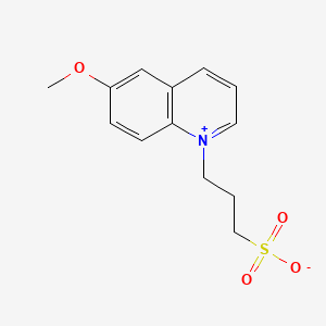 molecular formula C13H15NO4S B1682179 6-methoxy-N-(3-sulfopropyl)quinolinium CAS No. 83907-40-8