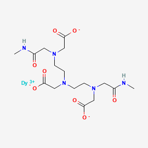 molecular formula C16H26DyN5O8 B1682182 2-[bis[2-[carboxylatomethyl-[2-(methylamino)-2-oxoethyl]amino]ethyl]amino]acetate;dysprosium(3+) CAS No. 128470-17-7