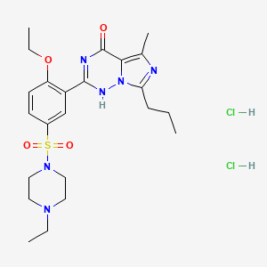 molecular formula C23H34Cl2N6O4S B1682183 Vardenafil Dihydrochloride CAS No. 224789-15-5